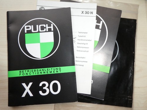 Original puch x30 handbuch - original,