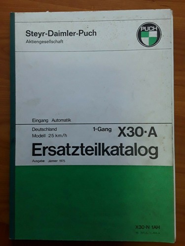 Puch x30 ersatzteilkatalog - a,