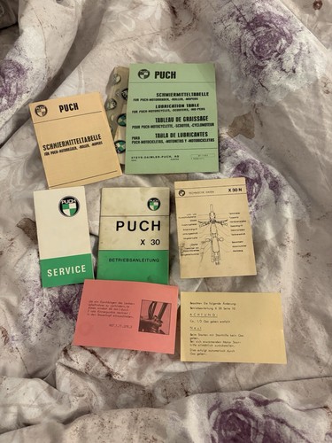 Puch unterlagen - x,